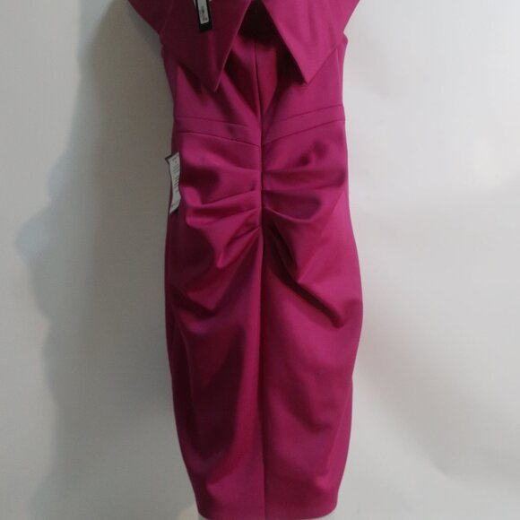 NWT Womens XSCAPE Fuchsia Dress 20W - Picture 5 of 10